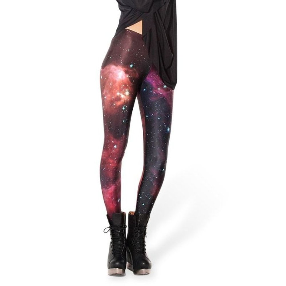 BlackMilk GALAXY PINK LEGGINGS - S